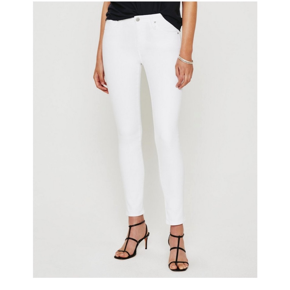NWT AG white demin jeans
